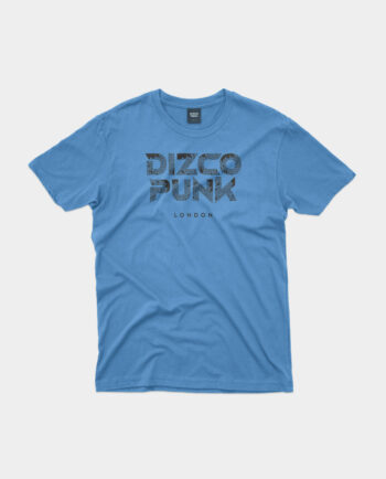 Wild Tee DizcoPunk Men's Short Sleeve T-Shirt with Animal Print Pattern and Brand Logo